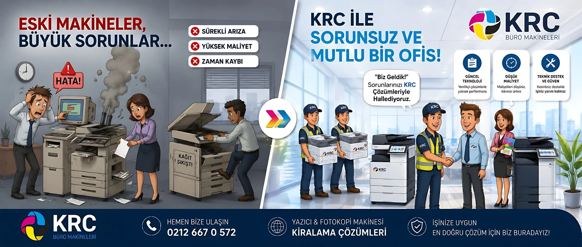Eski makinelerden KRC ile sorunsuz ofise